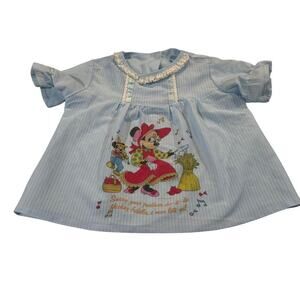 Vintage Minnie Mouse Baby Girl Shirt